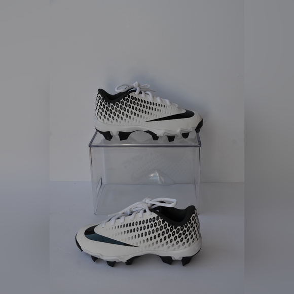 Nike Vapor Ultrafly II Keystone White Black AQ8151-100 Baseball Cleats Youth 2Y - Picture 2 of 6